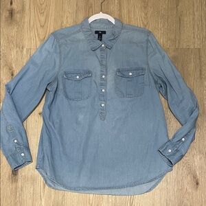 GAP Light Blue Denim Shirt